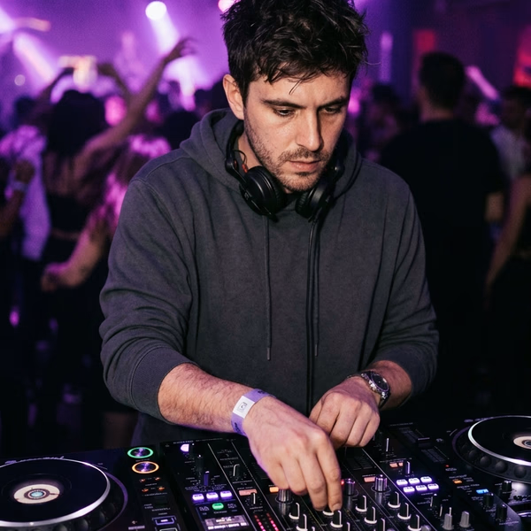 Resident DJ von Ecstatic Dance München an den Decks